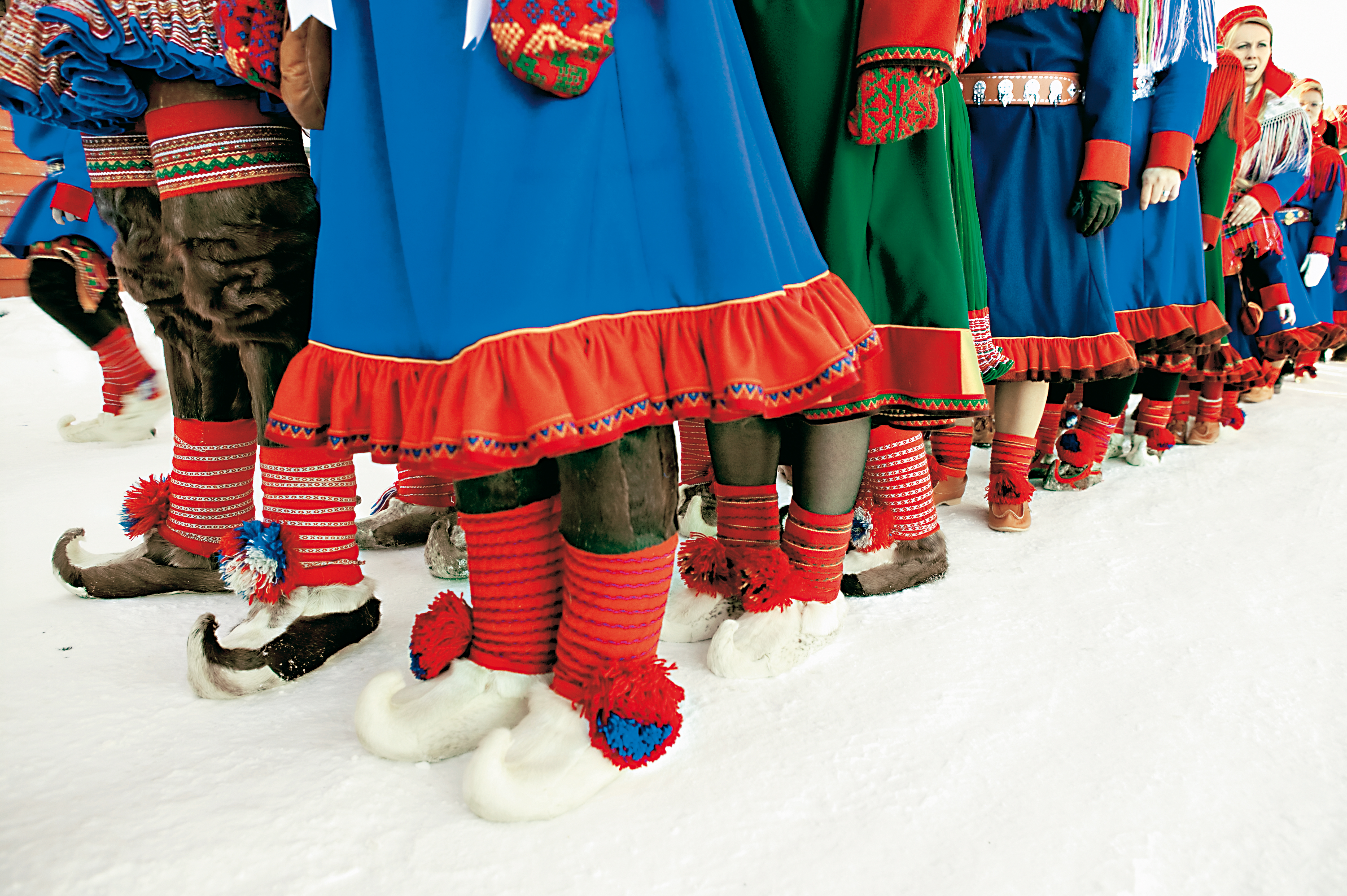 Where do the Sami people get the blue dye for their flag and traditional  clothing? - Quora